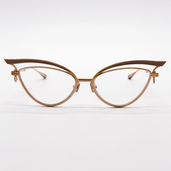 NEW VALENTINO GLASSLINER VLX-118F EYEGLASSES CAT EYE GOLD EYEWEAR WITH CHAIN - Picture 5 of 9